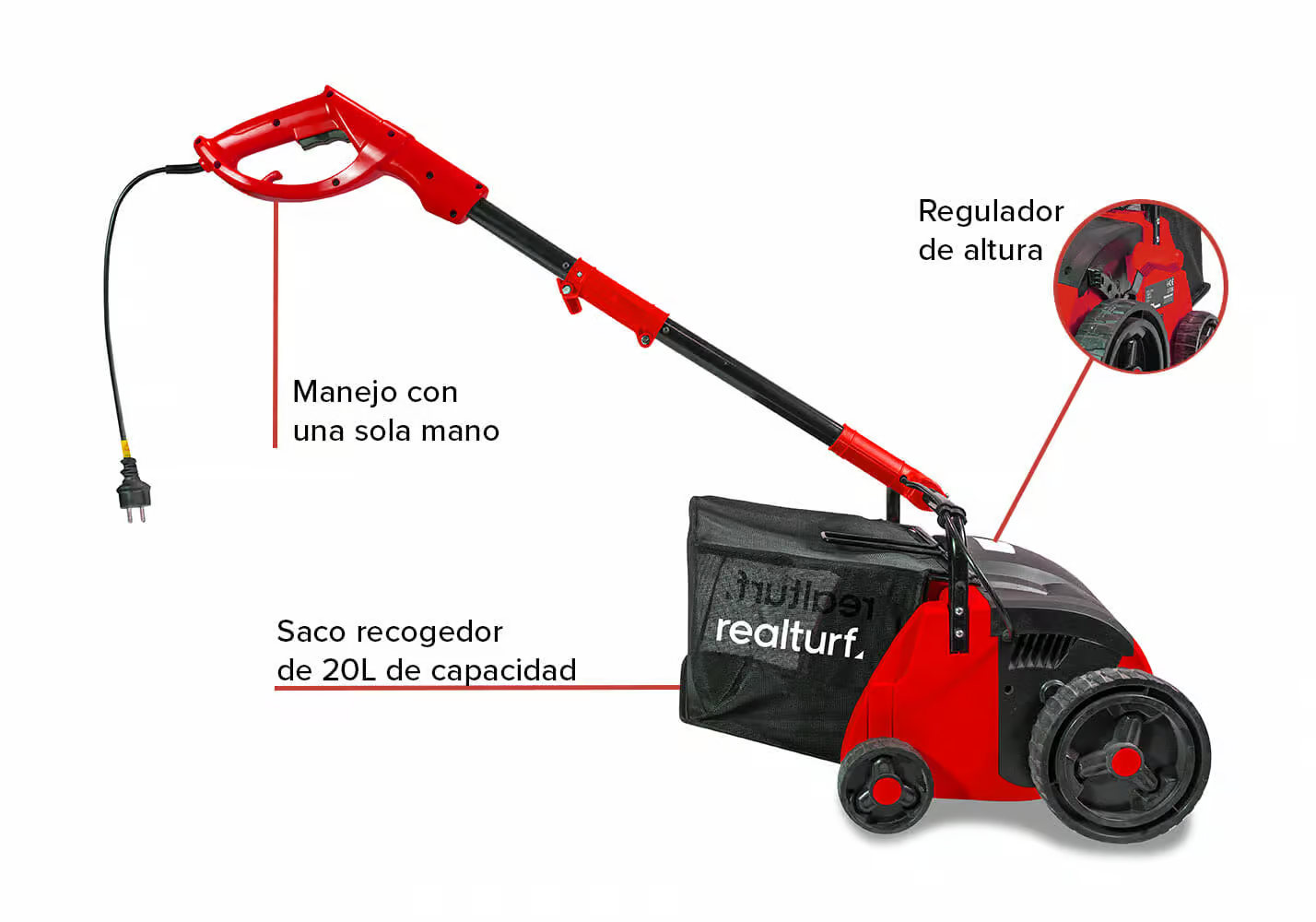 🔌 Cepilladora Brush & Go! 502 (Eléctrica 1600W)